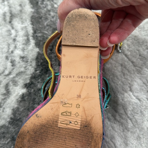 Kurt Geiger Multicolor Wedge Sandals - Picture 5 of 7